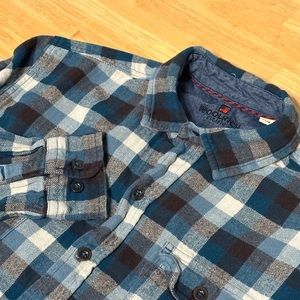 Woolrich Mens Flannel Button Down Pocket Shirt Size XL Long Sleeve Plaid
